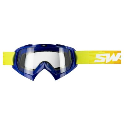 Swaps PIXEL motokrosové brýle modré/žluté/čiré
